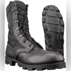Altama Pro X 8" Black  tactical boots for men, black, leather, lace-up, size 6.